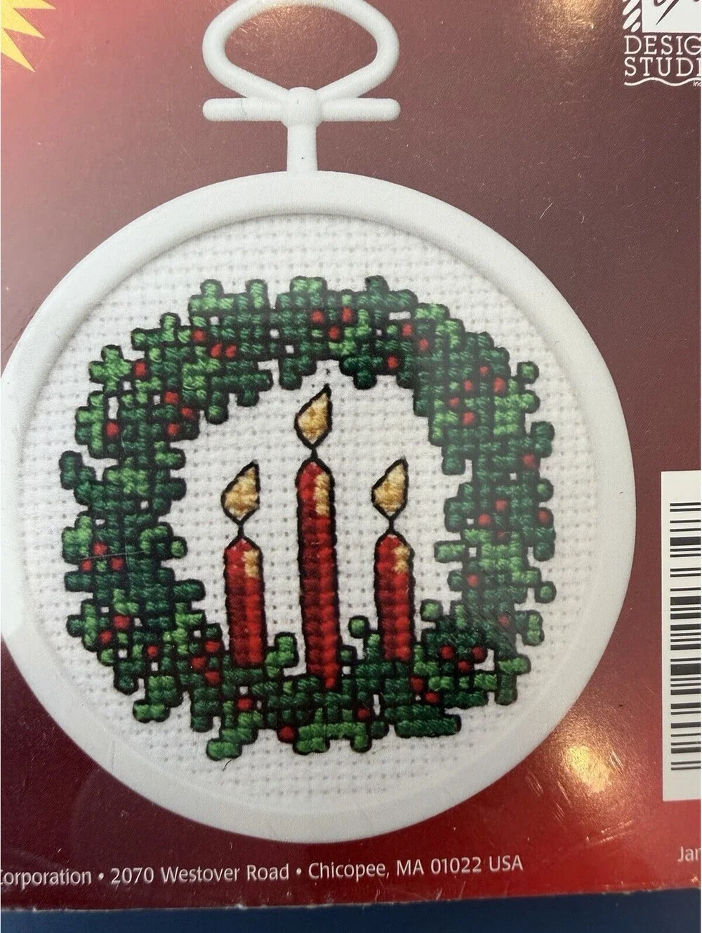 Janlynn 2004 Christmas Candy Crosstitch With Frames Set Of 3